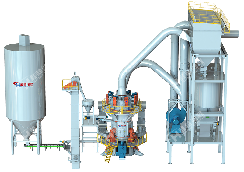 HLMX超细立式磨粉机生产线效果图